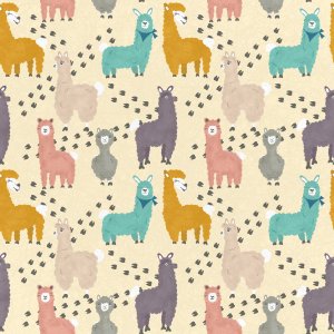 Llama Pattern by Christie Bryant